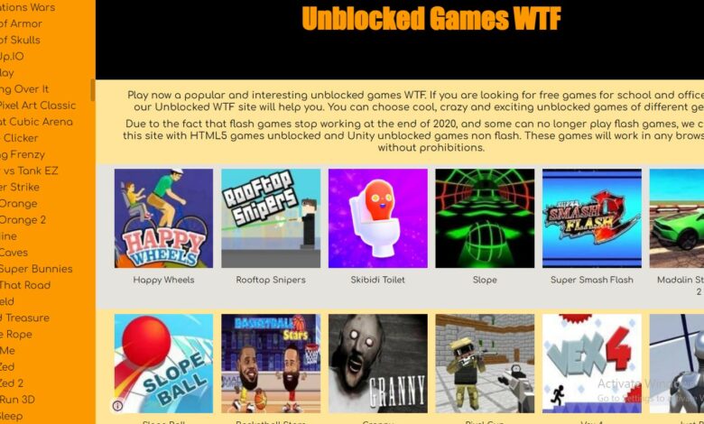 Top Unblocked Games WTF: Access Fun Games Easily Even Its Blocked
