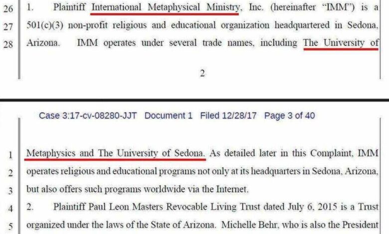University of Metaphysical Sciences Lawsuit