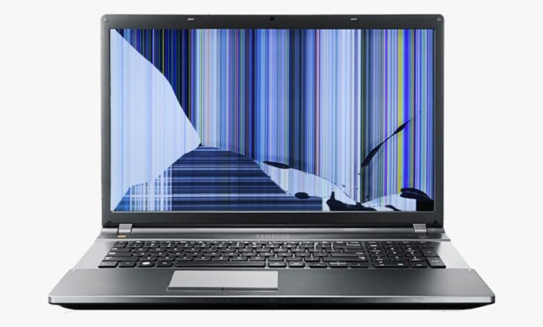 Broken laptop screen issue resolve