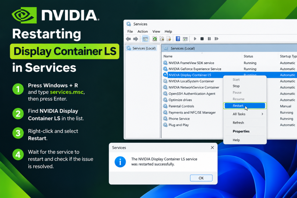 Restart NVIDIA Core Services-2